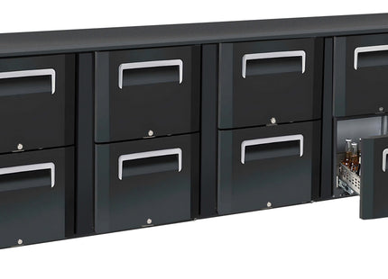 Back bar chiller 4 x 2 drawers