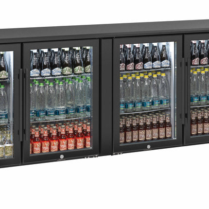 Refroidisseur de bar arrière 4 portes vitrées