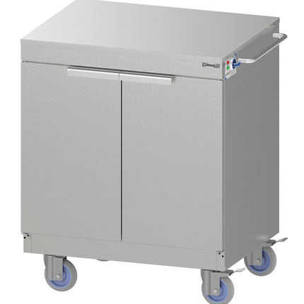 Mobile heating cupboard