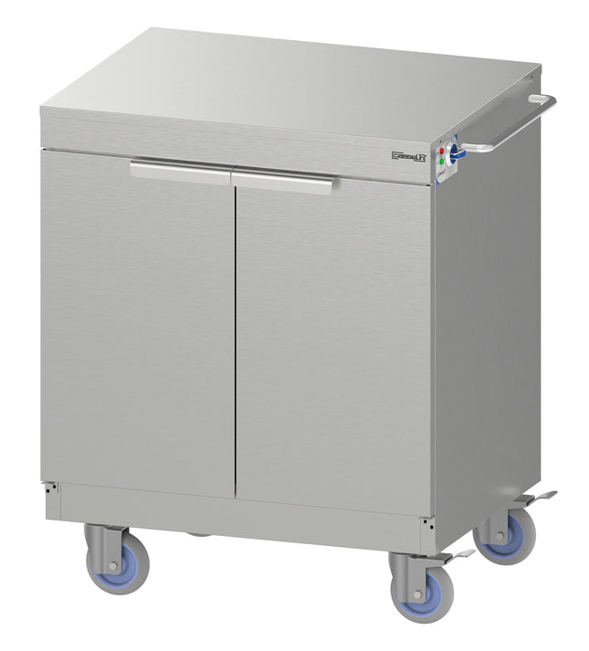 Mobile heating cupboard