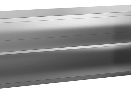 Stainless steel open wall cabinet 1400 mm