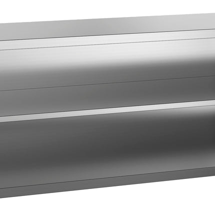 Otwarta szafka ścienna ze stali nierdzewnej 1400 mm