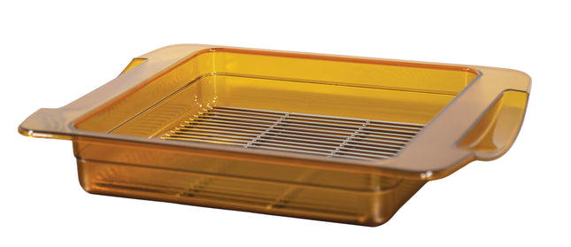 High-temperature container for small storage cabinet