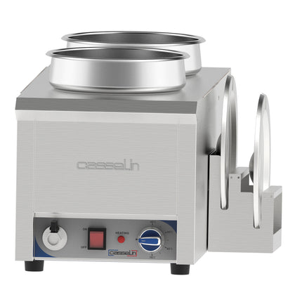 Bain-marie vatten uppvärmt för sås 2 x 7,5 L