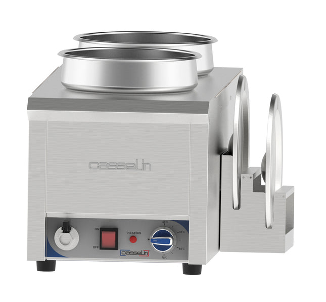 Eau de bain-marie chauffée pour sauce 2 x 7,5 L