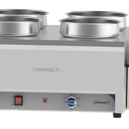Eau de bain-marie chauffée pour sauce 4 x 7,5 L