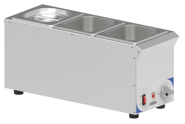 Bain-marie pour sauce 3 x GN 1/6 - Compact