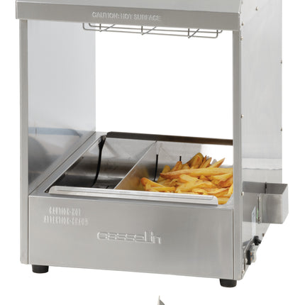 Pommes frites-varmer med dobbel varmegjennomgang i kvarts S