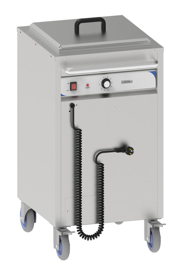 Mobile heated plate dispenser