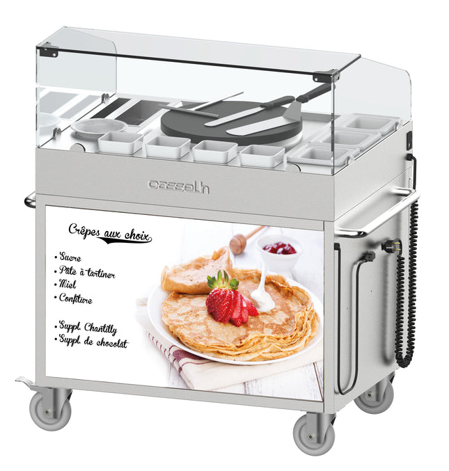 Chariot crêpière électrique 40 - encastrable
