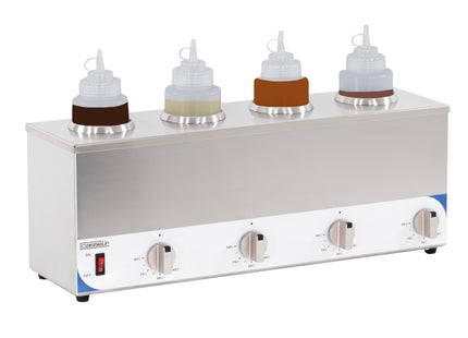 Topping warmer viervoudig