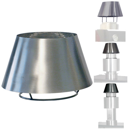 Rustfrit stål Skorsten kuppel (CBQ-060 & CBQ-075)