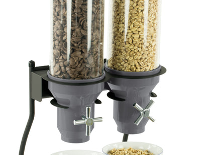 Double canisters cereals dispenser
