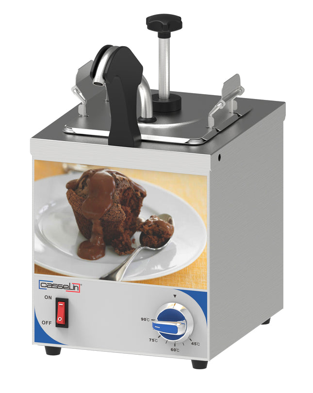 Distributeur de sauce avec pompe et buse chauffante