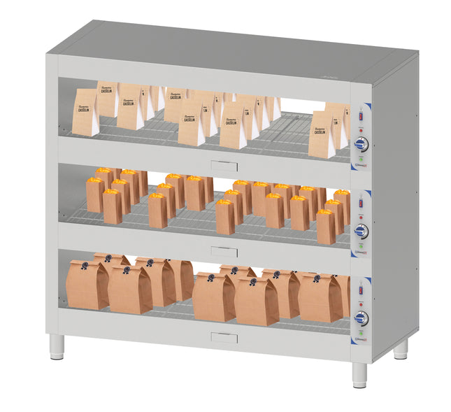 Heated shelf 120