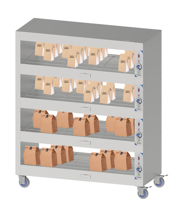 Mobile heated shelf 180