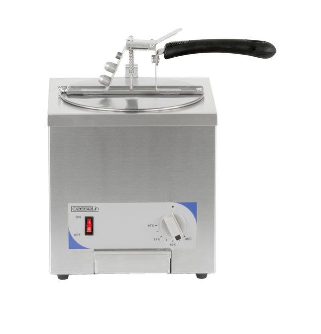 Funnel sauce warmer