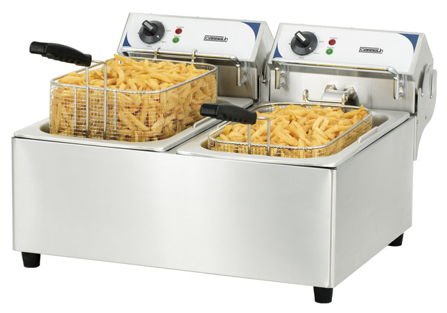 Electric deep fryer 2 x 10 liters