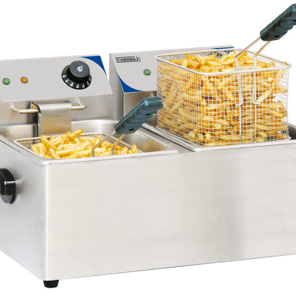 Friteuse électrique 2 x 4 litres
