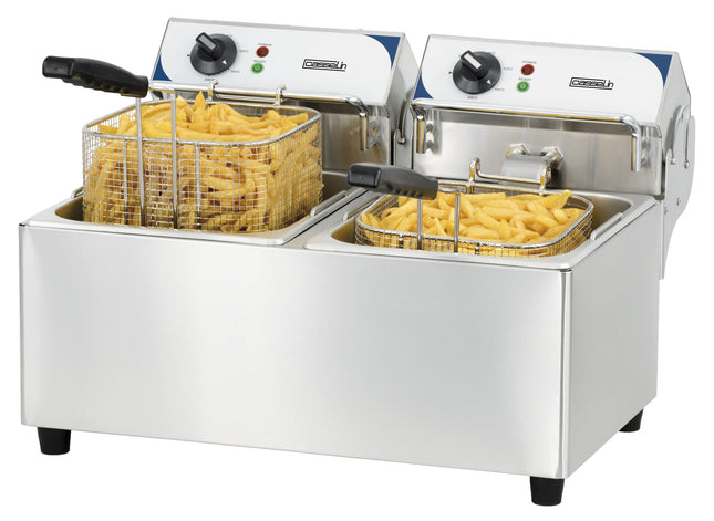 Electric deep fryer 2 x 7 liters