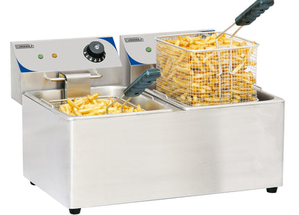 Electric deep fryer 2 x 8 liters