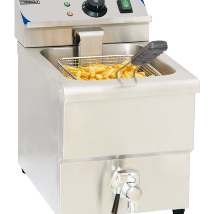 Friteuse électrique avec robinet de vidange 8 litres