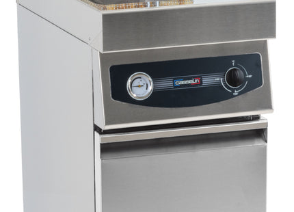 Gas deep fryer with cabinet 17 liters