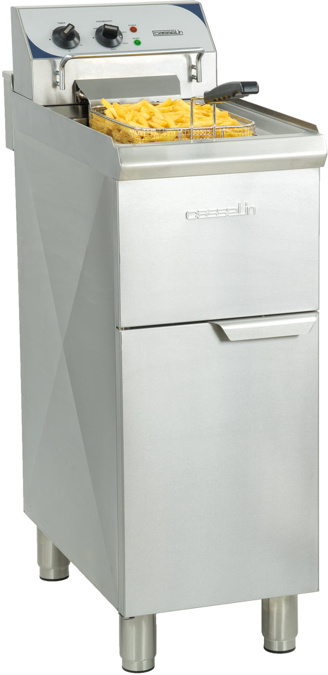 Electric freestanding fryer 10 liters high efficiency
