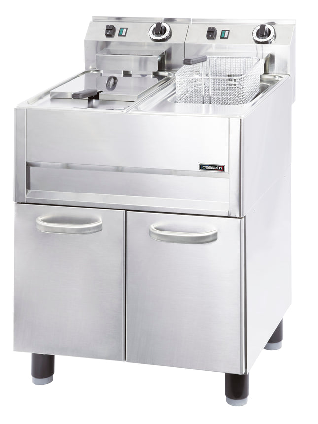 Electric freestanding fryer 2 x 13 liters