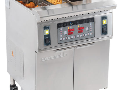 Electric fryer with filtration 12 + 22 liters 8,5+17kW