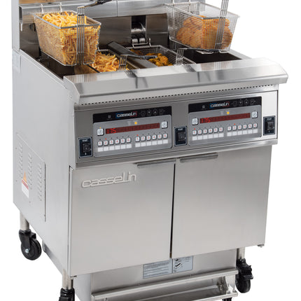 Friteuse électrique avec filtration 2 x 22 litres