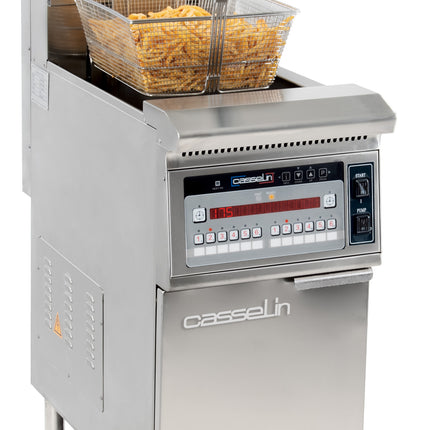 Friteuse électrique avec relevage automatique et filtration 22 litres