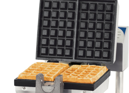Professional waffle maker 180° opening