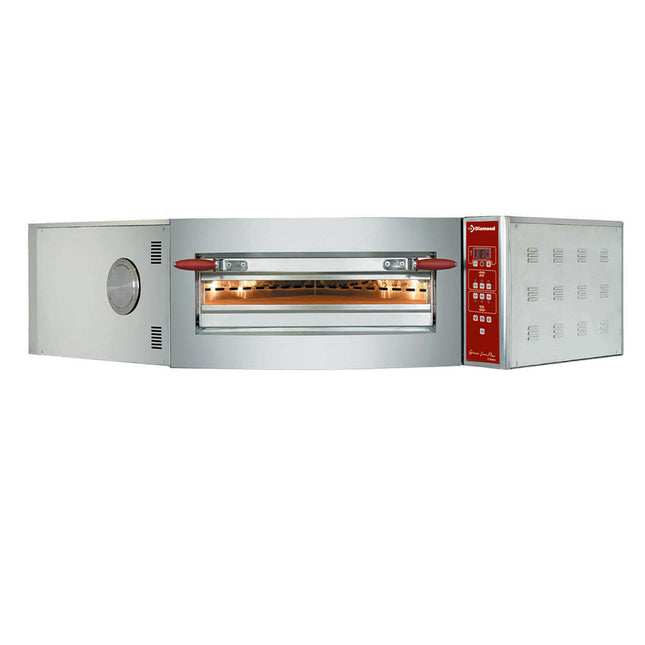 El-ovn, hjørneenhed, 1 værelse, 8 pizzaer Ø 350 mm
