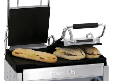 Dobbelt Kontakt grill Premium glat - glat med timer