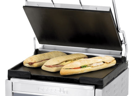 Kontakt grill Premium stor glat - glat med timer