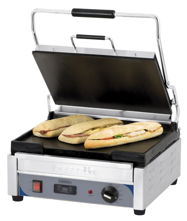 Contact grill Premium grand lisse - lisse avec minuterie