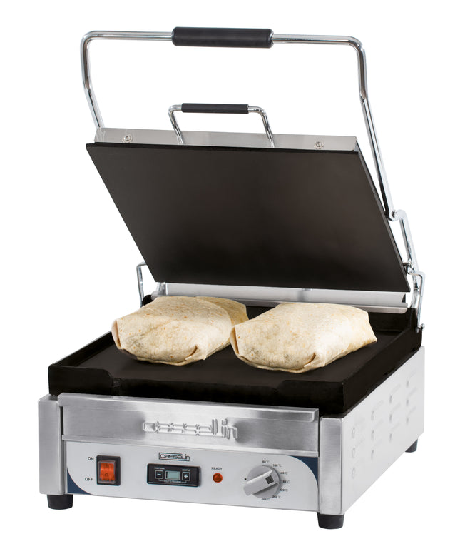 Contact grill premium lisse - lisse avec minuterie - XL