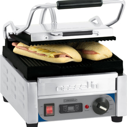 Kontaktgrill Premium liten rillet - rillet med timer