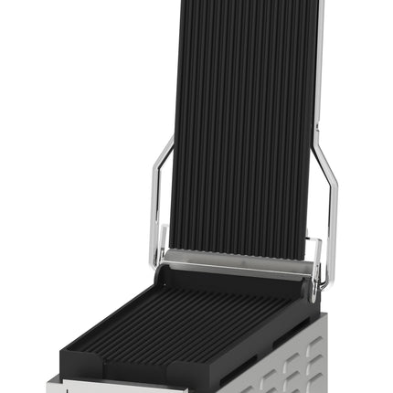 Contact grill Premium grooved - grooved with timer - XS