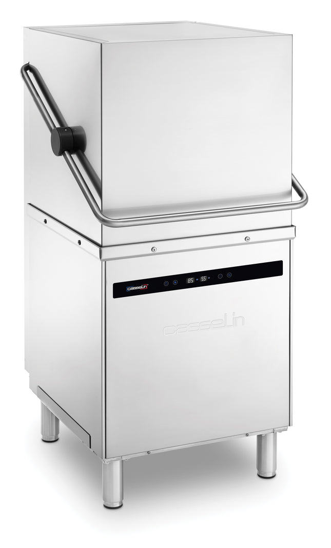 Hooded dishwasher