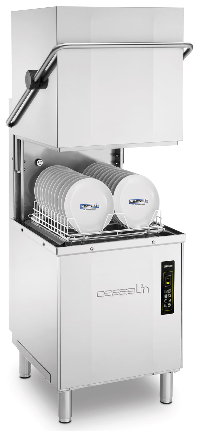 Lave-vaisselle à capot avec pompe de vidange