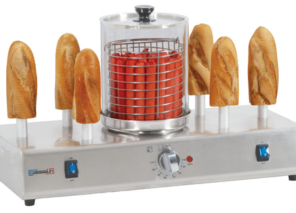 Machine à hot dog 6 plots chauffants