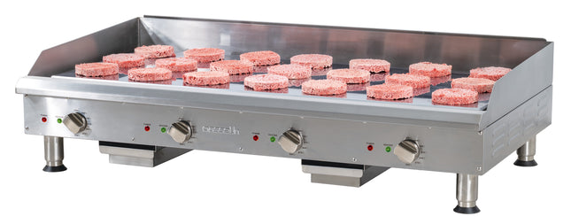 Electric smooth griddle plate chrome 1200