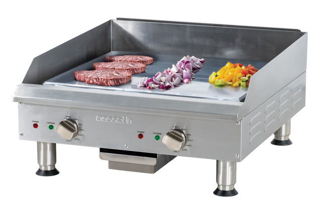 Electric smooth griddle plate chrome 600