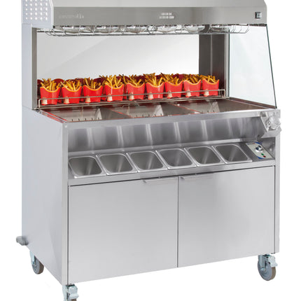 Fry holding station double heating 1200