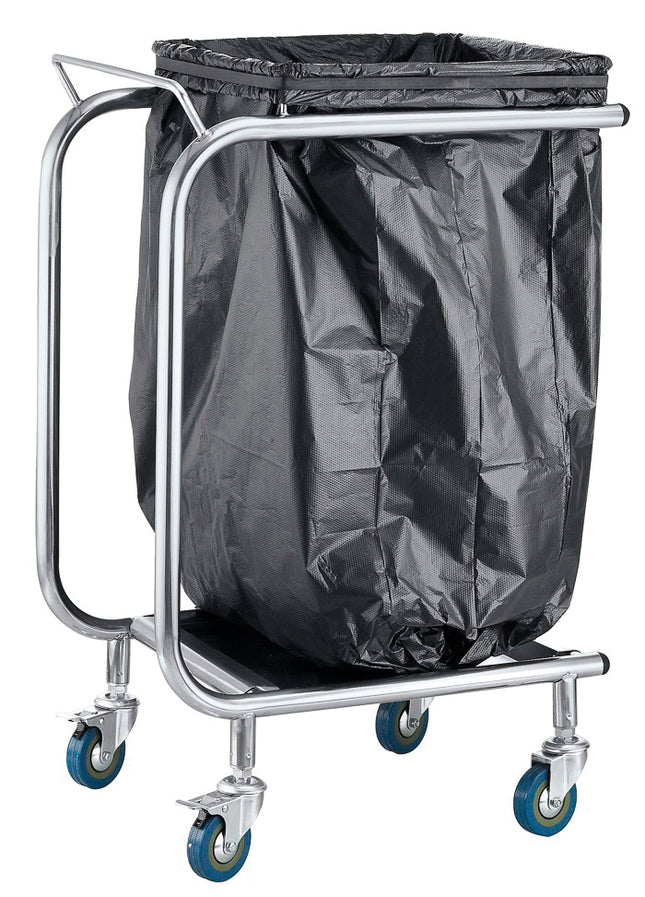 Mobile garbage bag holder