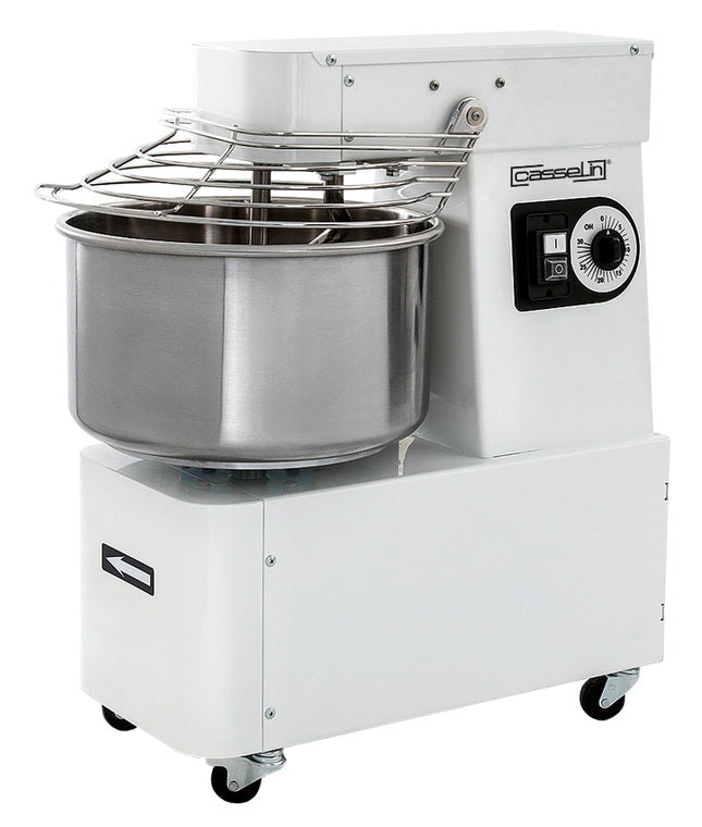 Spiralmischer mit festem Kopf und Schüssel 25 kg