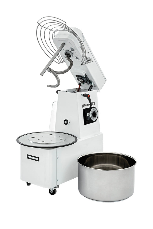Spiralmixer mit anhebbarem Kopf und abnehmbarer Schüssel 25 kg