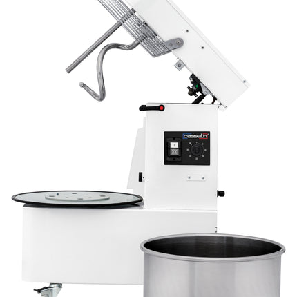 Spiral mixer with liftable head and removable bowl 2 speeds 17 kg